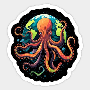 Octopus Earth Day Sticker